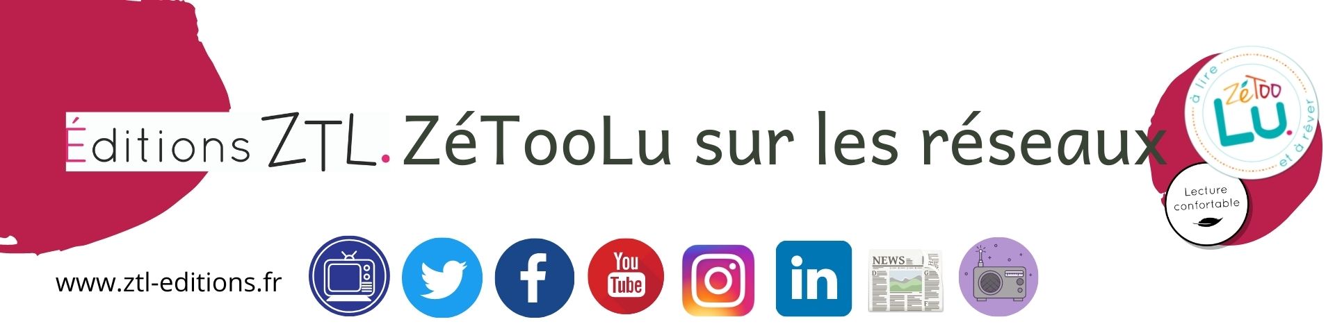 Les Éditions ZTL sur les réseaux